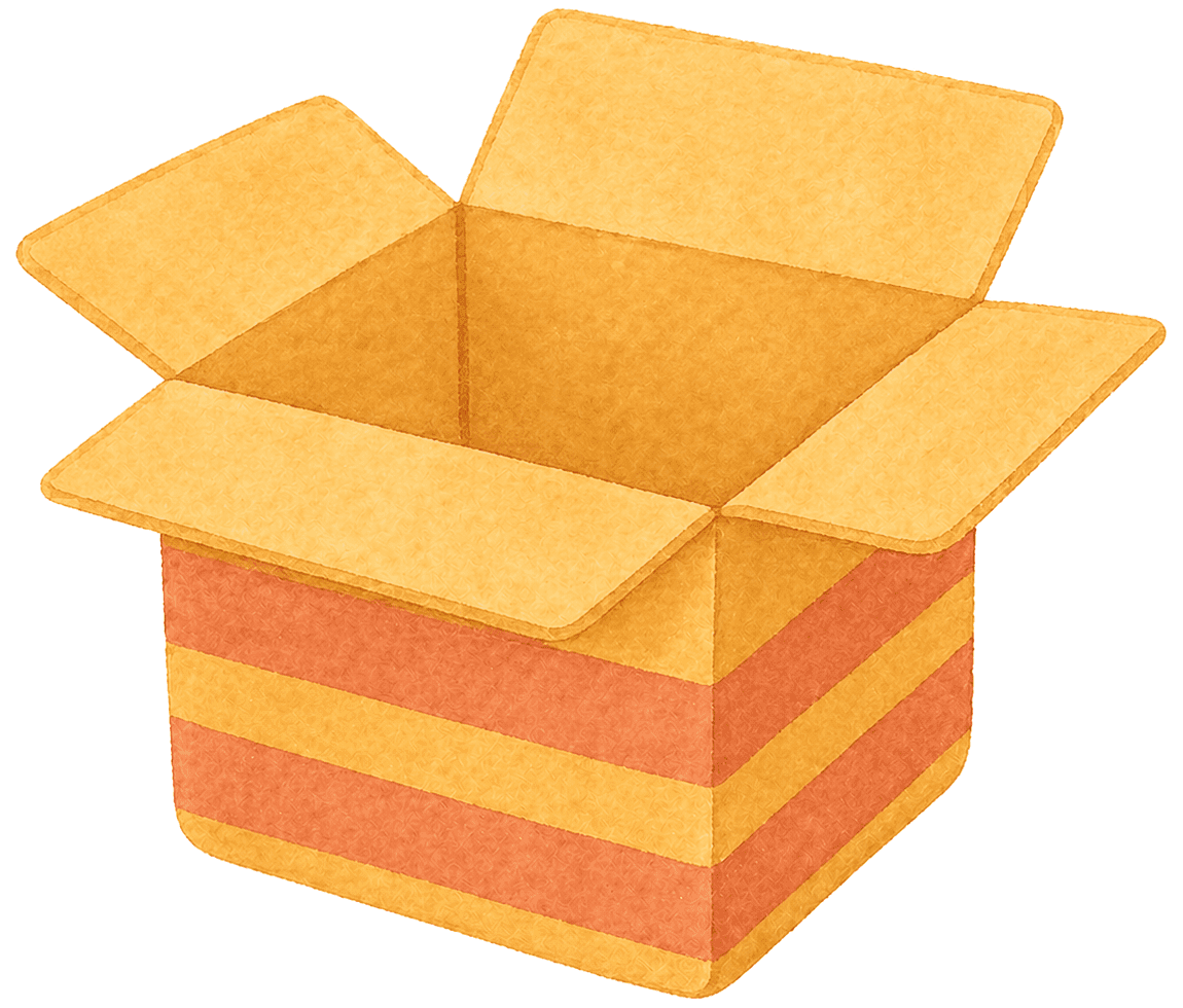 Una caja de lote abierta